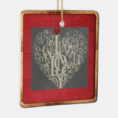 Love Ceramic Ornament (Rechts)