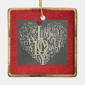 Love Ceramic Ornament (Voorkant)