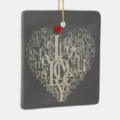 Love Ceramic Ornament (Rechts)
