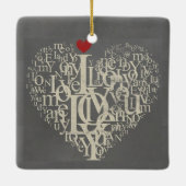 Love Ceramic Ornament (Achterkant)