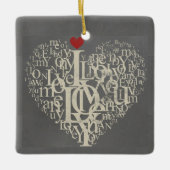 Love Ceramic Ornament (Voorkant)