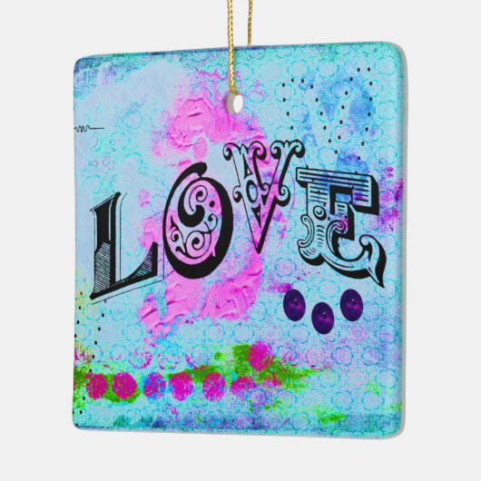 Love Ceramic Ornament (Links)