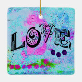 Love Ceramic Ornament (Achterkant)