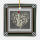 Love Ceramic Ornament (Achterkant)