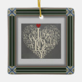 Love Ceramic Ornament (Voorkant)