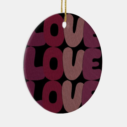 Love Ceramic Ornament (Rechts)