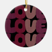 Love Ceramic Ornament (Voorkant)