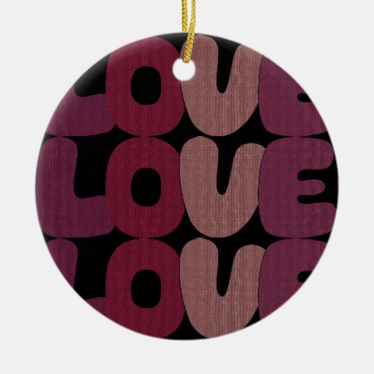 Love Ceramic Ornament (Voorkant)