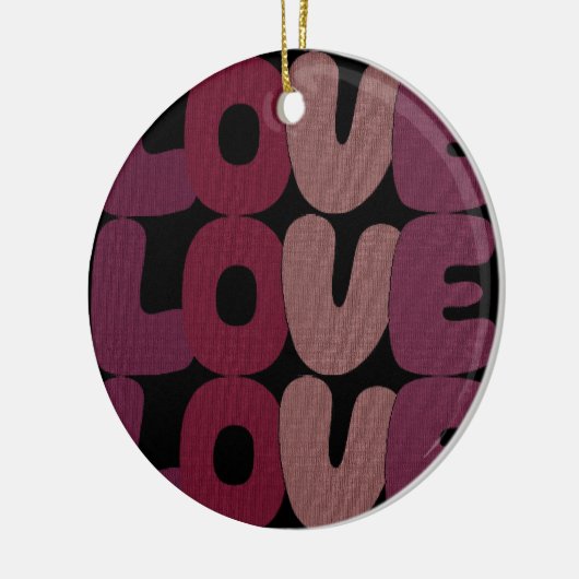 Love Ceramic Ornament (Links)