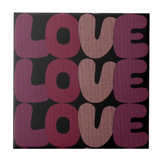 Love Ceramic Tegel Tegeltje (Voorkant)