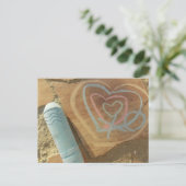 Love Chalk Message Card Briefkaart (Staand voorkant)