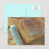 Love Chalk Message Card Briefkaart (Voorkant / Achterkant)