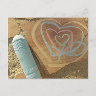 Love Chalk Message Card Briefkaart