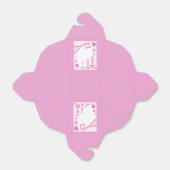 Love Champagne & Hearts Light Pink Takeout Bedankdoosjes (Uitgevouwen)