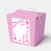 Love Champagne & Hearts Light Pink Takeout Bedankdoosjes (Achterkant)