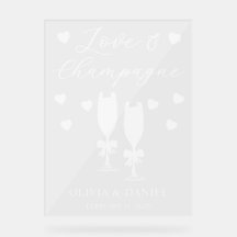Love & Champagne Personalized Wedding