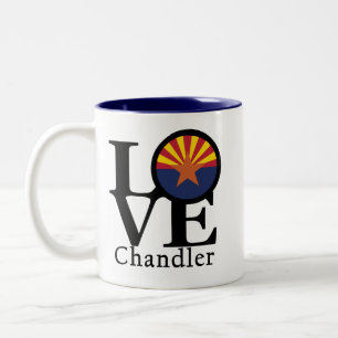 LOVE Chandler Arizona Tweekleurige Koffiemok