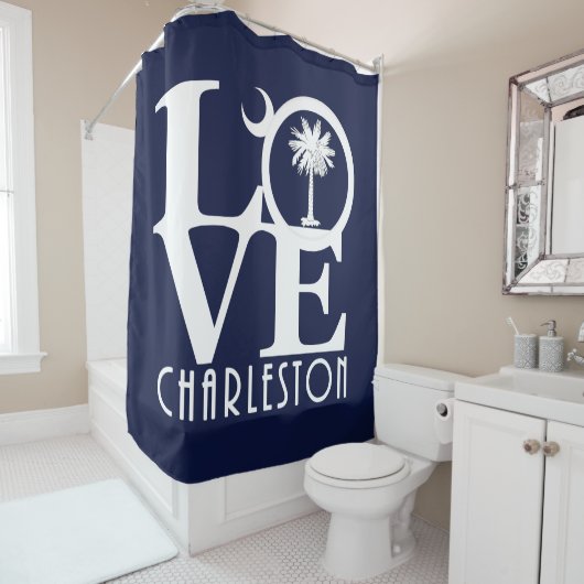 LOVE Charleston Douchegordijn (In situ)