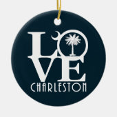 LOVE Charleston SC Keramisch Ornament (Voorkant)