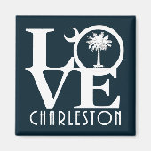 LOVE Charleston SC Magneet (Voorkant)