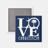 LOVE Charleston South Carolina Magneet (Voorkant / Achterkant)