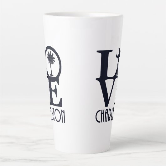 LOVE Charleston Tall Latte Mok (Voorkant)