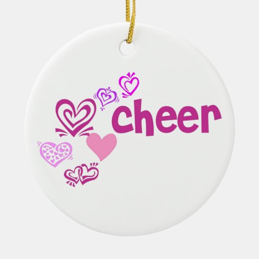 Love Cheer Keramisch Ornament (Voorkant)