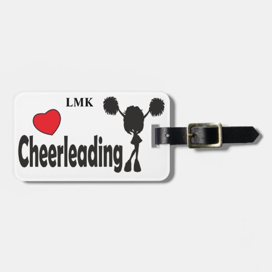 Love Cheerleading Bagagelabel (Voorkant horizontaal)