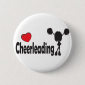 Love Cheerleading Ronde Button 5,7 Cm (Voorkant)