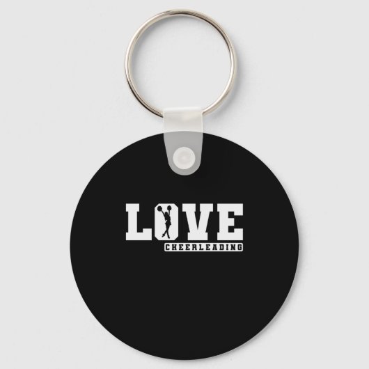 Love Cheerleading Sport turnen anfeuern tanzen Sleutelhanger (Voorkant)