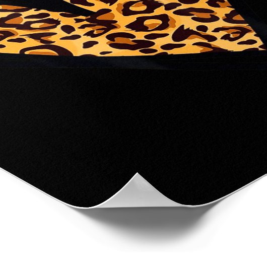 Love Cheetah Leopard Print Heart Valentines Day Gi (Hoek)