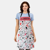 Love Chef Custom Schort voor Foodies en Koppels (Gedragen)