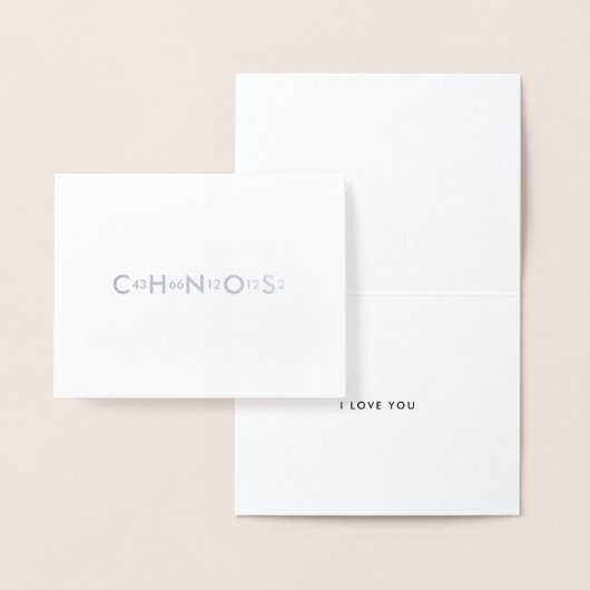 Love Chemical Oxytocin Science Formule Valentijns Folie Kaarten (Display)