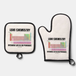 Love Chemistry Because Life Is So Periodic Ovenwant & Pannenlap Set