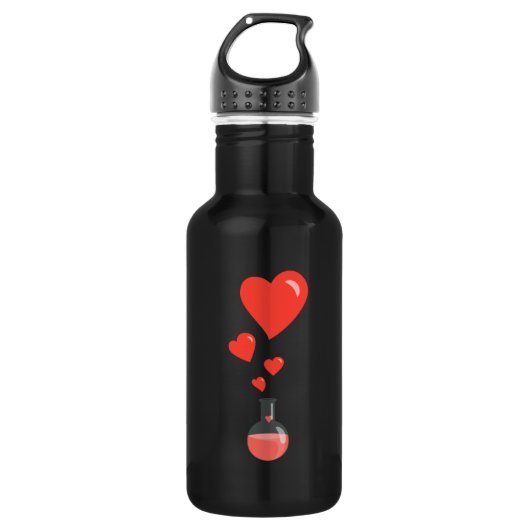 Love Chemistry Flask of Hearts Waterfles (Voorkant)