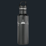 Love Chemistry Heartbeat Science Lab Waterfles<br><div class="desc">Love Chemistry Heartbeat Science Lab</div>