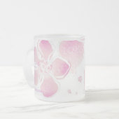 Love Cherry Blossom (personaliseren) Matglas Koffiemok (Voorkant links)