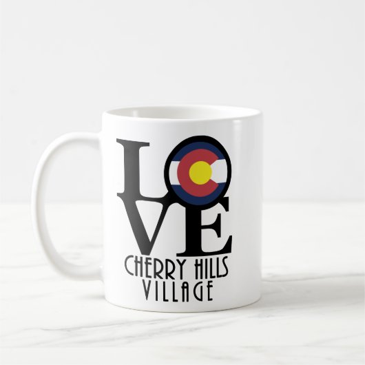 LOVE Cherry Hills Village 11oz Koffiemok (Links)