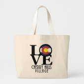 LOVE Cherry Hills Village Grote Tote Bag (Voorkant)