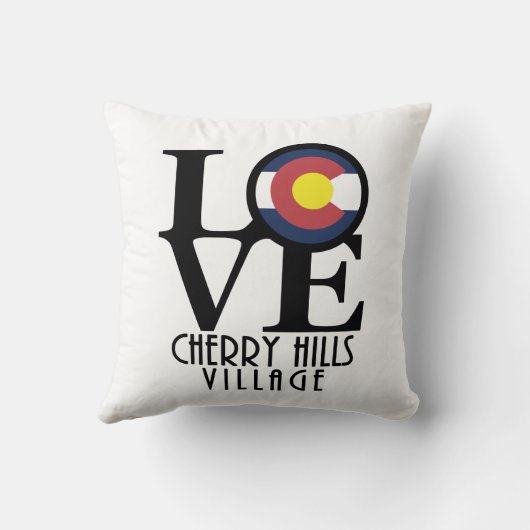 LOVE Cherry Hills Village Kussen (Achterkant)