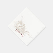 Love Cherub Wedding Paper Napkin Set Servetten (Hoek)