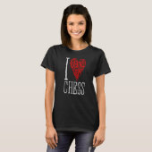 Love Chess Heart Player Master Coach Pieces Mosa T-shirt (Voorkant volledig)