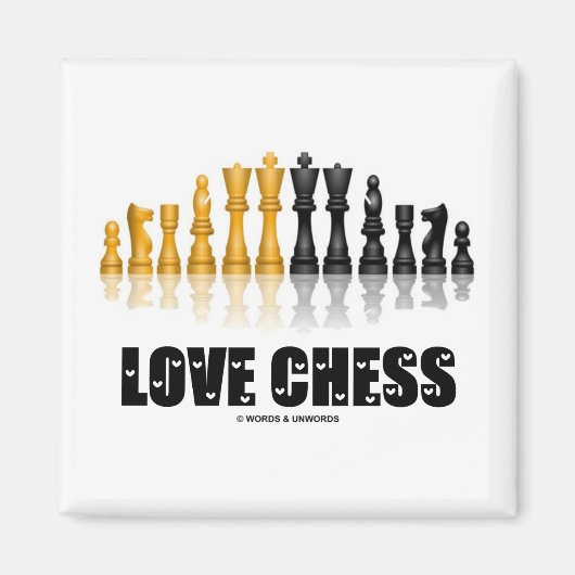 Love Chess Magneet (Voorkant)