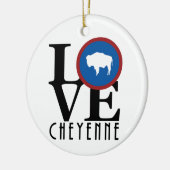 LOVE Cheyenne yoming Keramisch Ornament (Links)