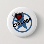 Love Chicago Ronde Button 5,7 Cm (Voorkant)