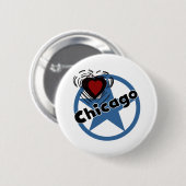 Love Chicago Ronde Button 5,7 Cm (Voorkant /achterkant)