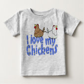 Love Chickens Baby Creeper (Voorkant)