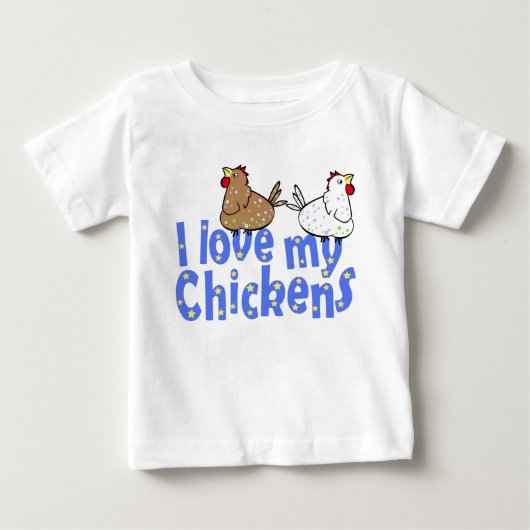 Love Chickens Baby Shirt (Voorkant)