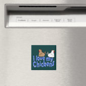 Love Chickens Magnet (Insitu (Vaatwasser))