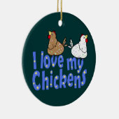 Love Chickens Ornament (Rechts)